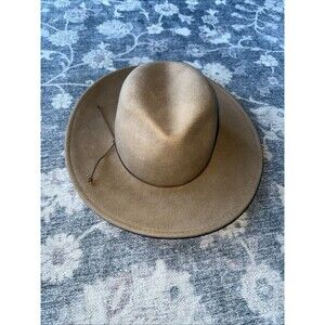 HATATTACK 100% Wool Felt Fedora Hat Camel Brown Soft